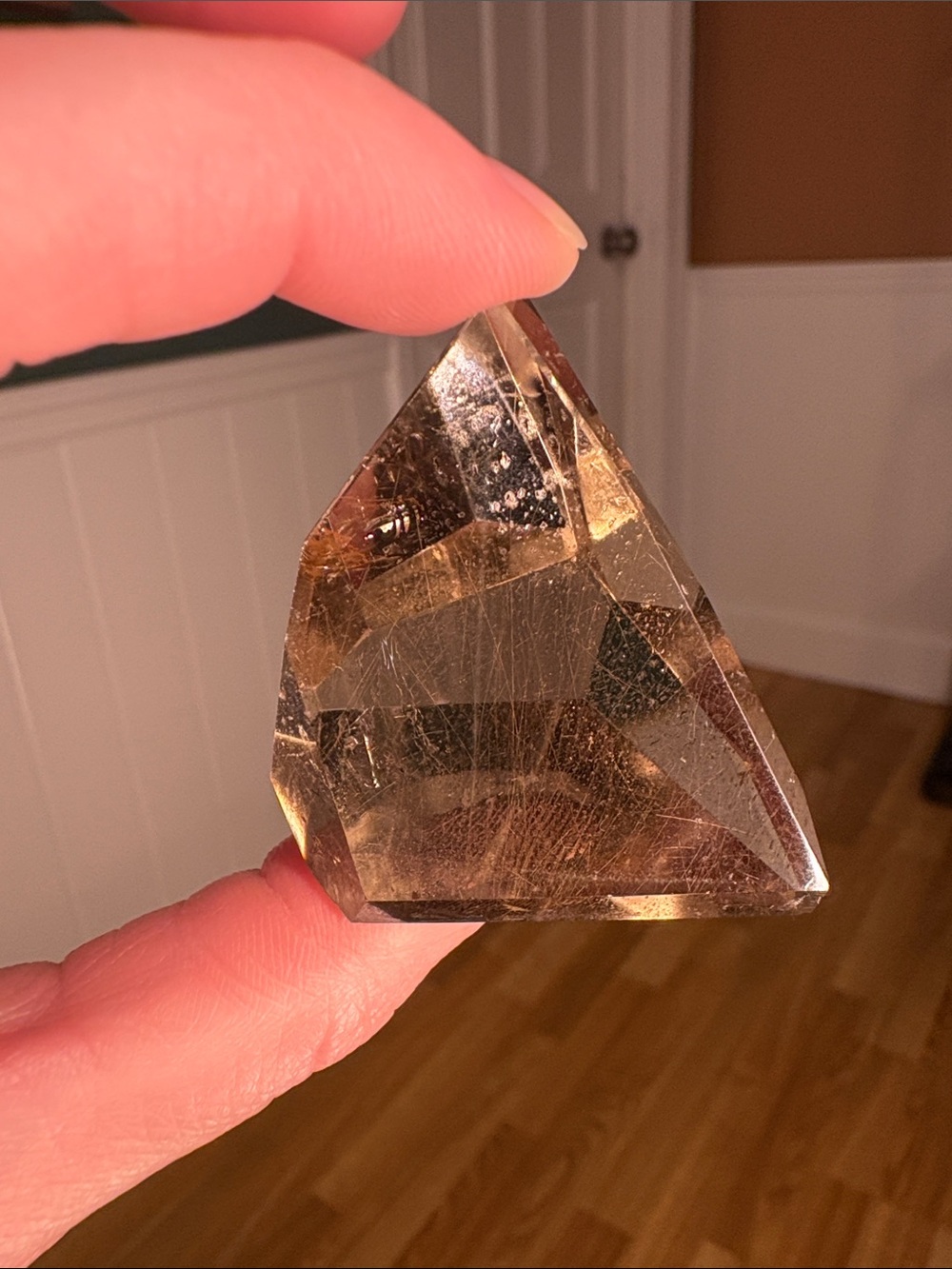 Smoky Quartz Freeform with Rutile
